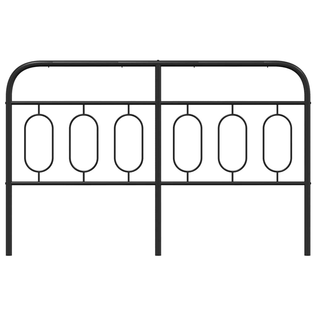 Metal Replace Headboard Black 137 cm