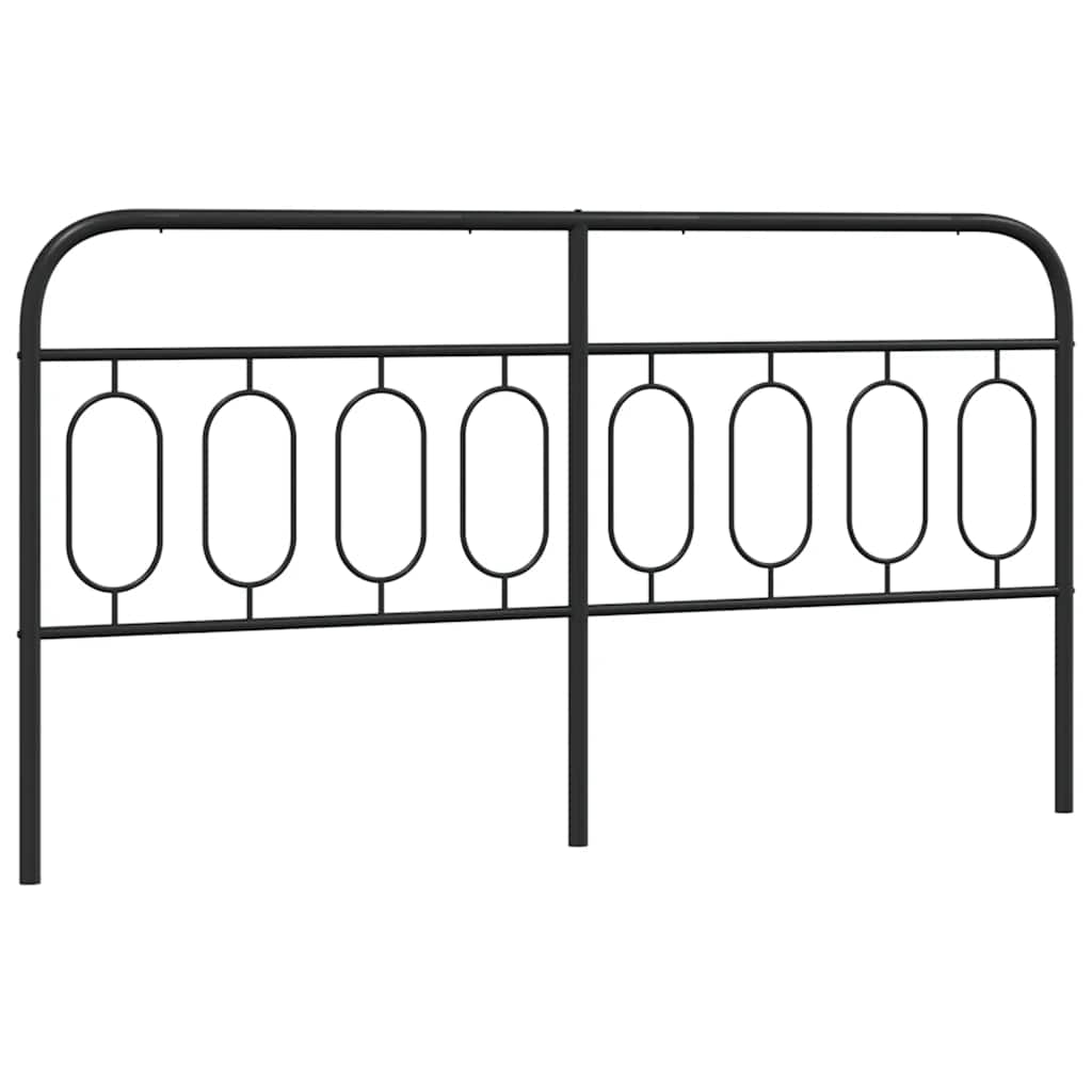Metal Replace Headboard Black 183 cm