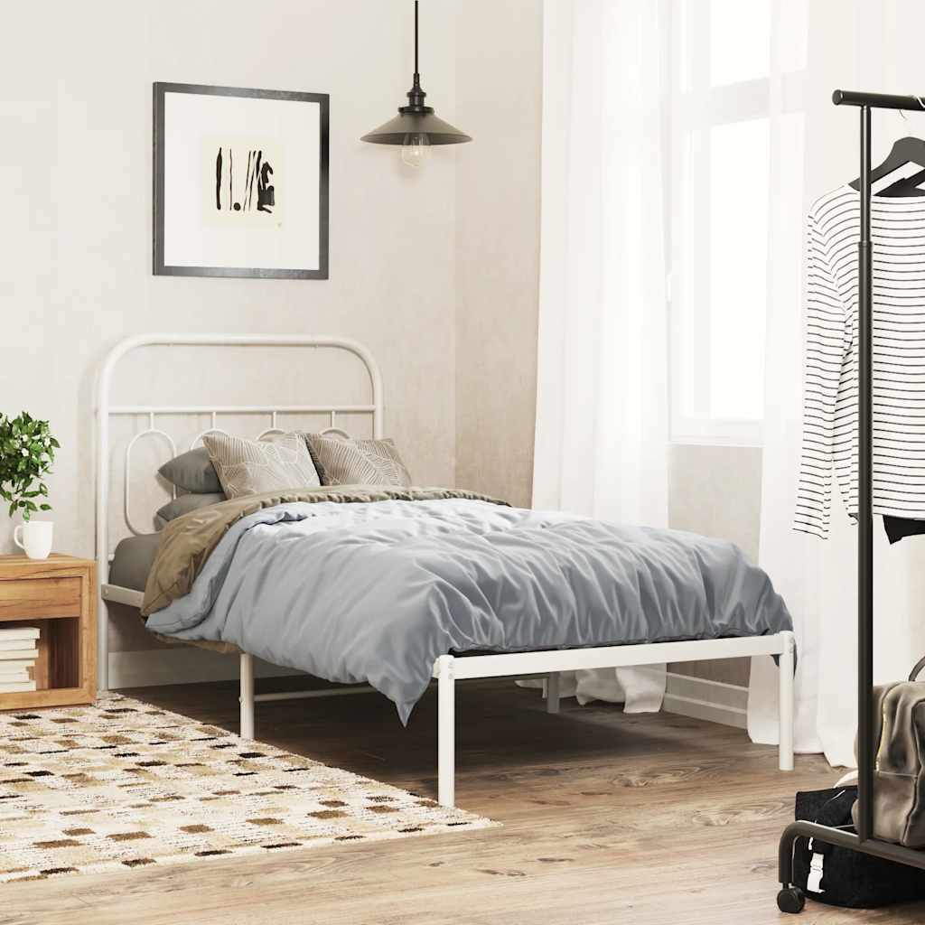 Metal Replace Headboard White 80 cm