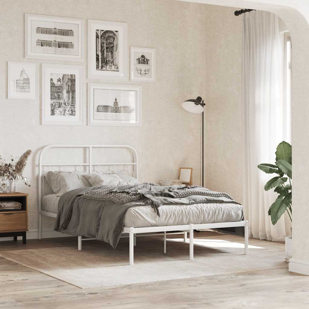 Metal Replace Headboard White 120 cm