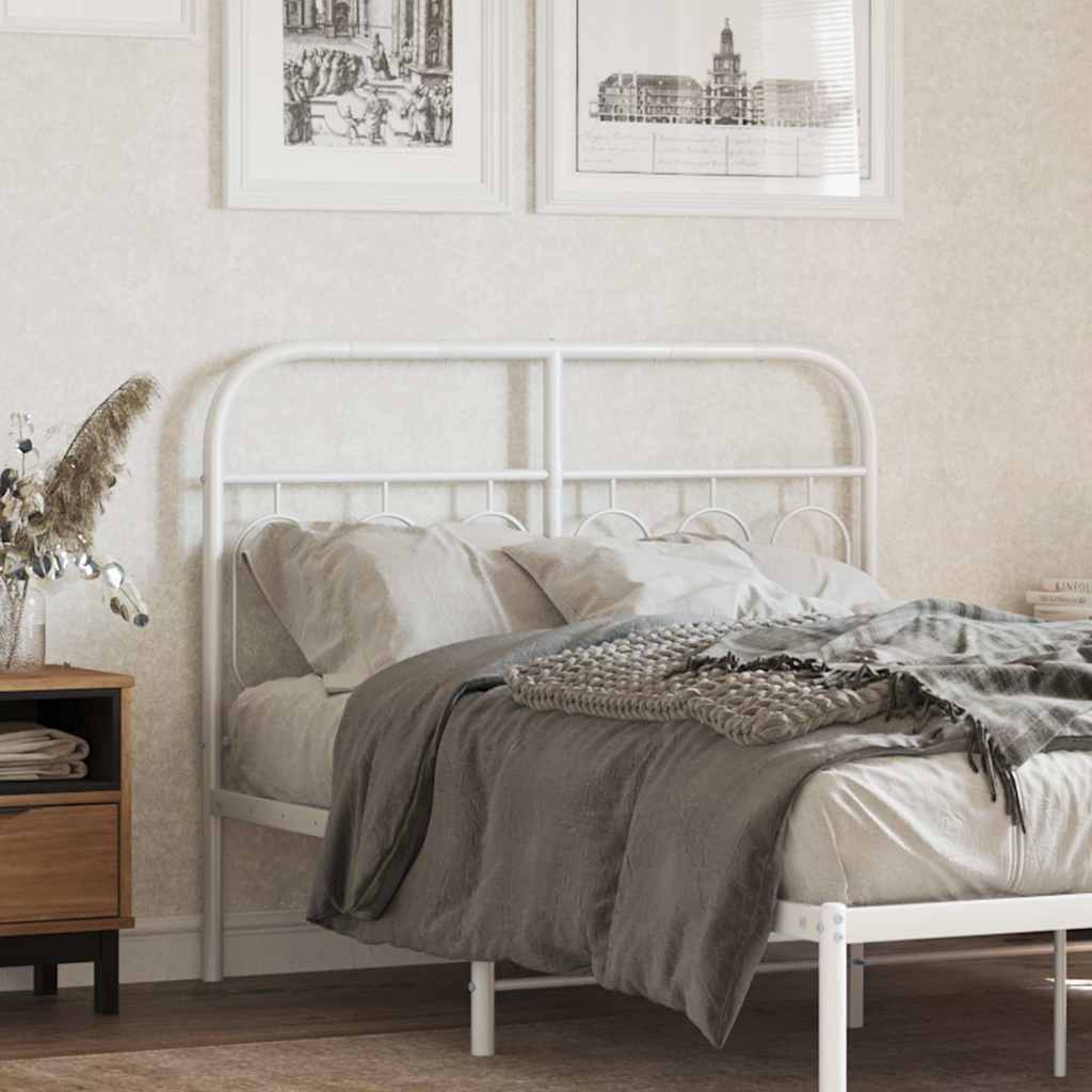 Metal Replace Headboard White 120 cm