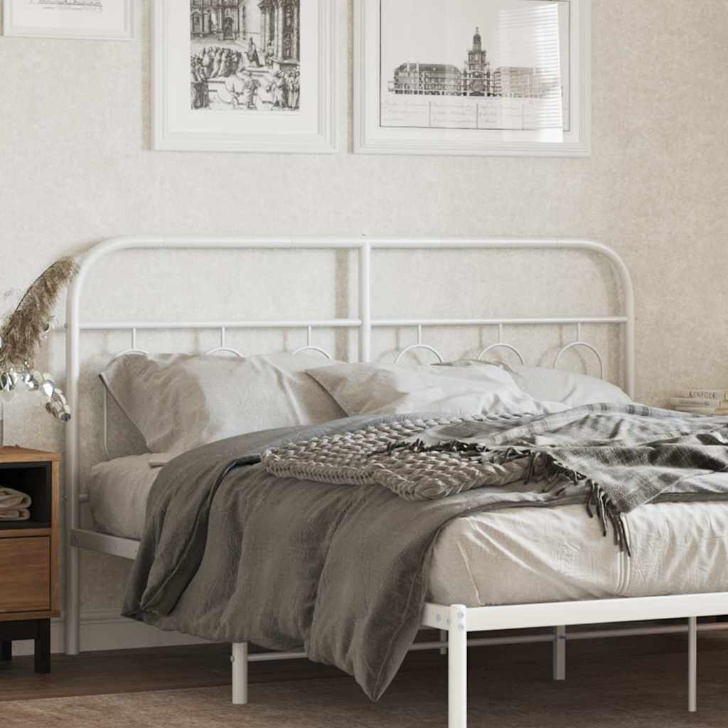 Metal Replace Headboard White 137 cm