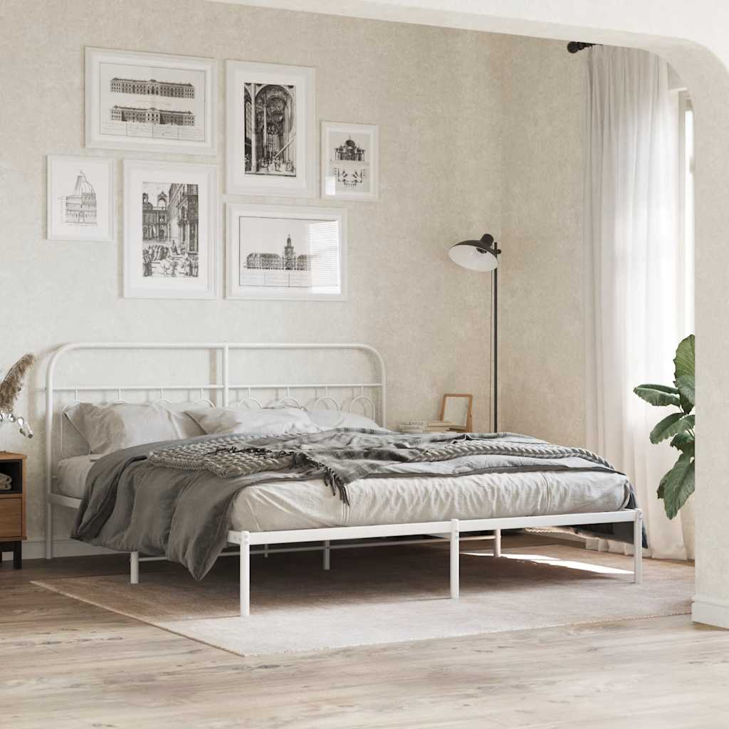 Metal Replace Headboard White 160 cm