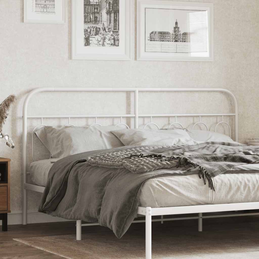 Metal Replace Headboard White 160 cm