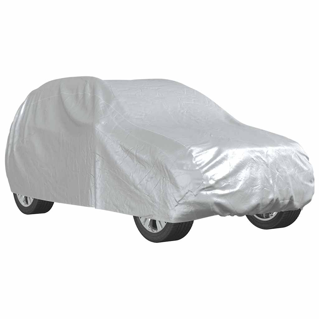 Car Cover for SUV with Buckle Straps Full Silver M
