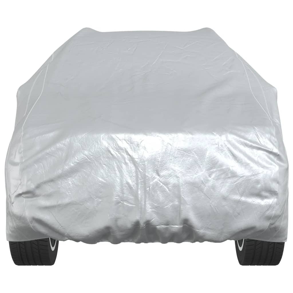 Car Cover for SUV with Buckle Straps Full Silver L