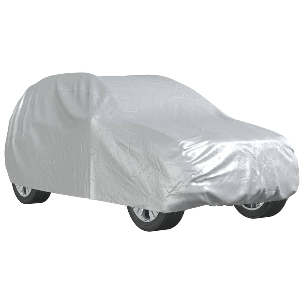 Car Cover for SUV with Buckle Straps Full Silver L PEVA