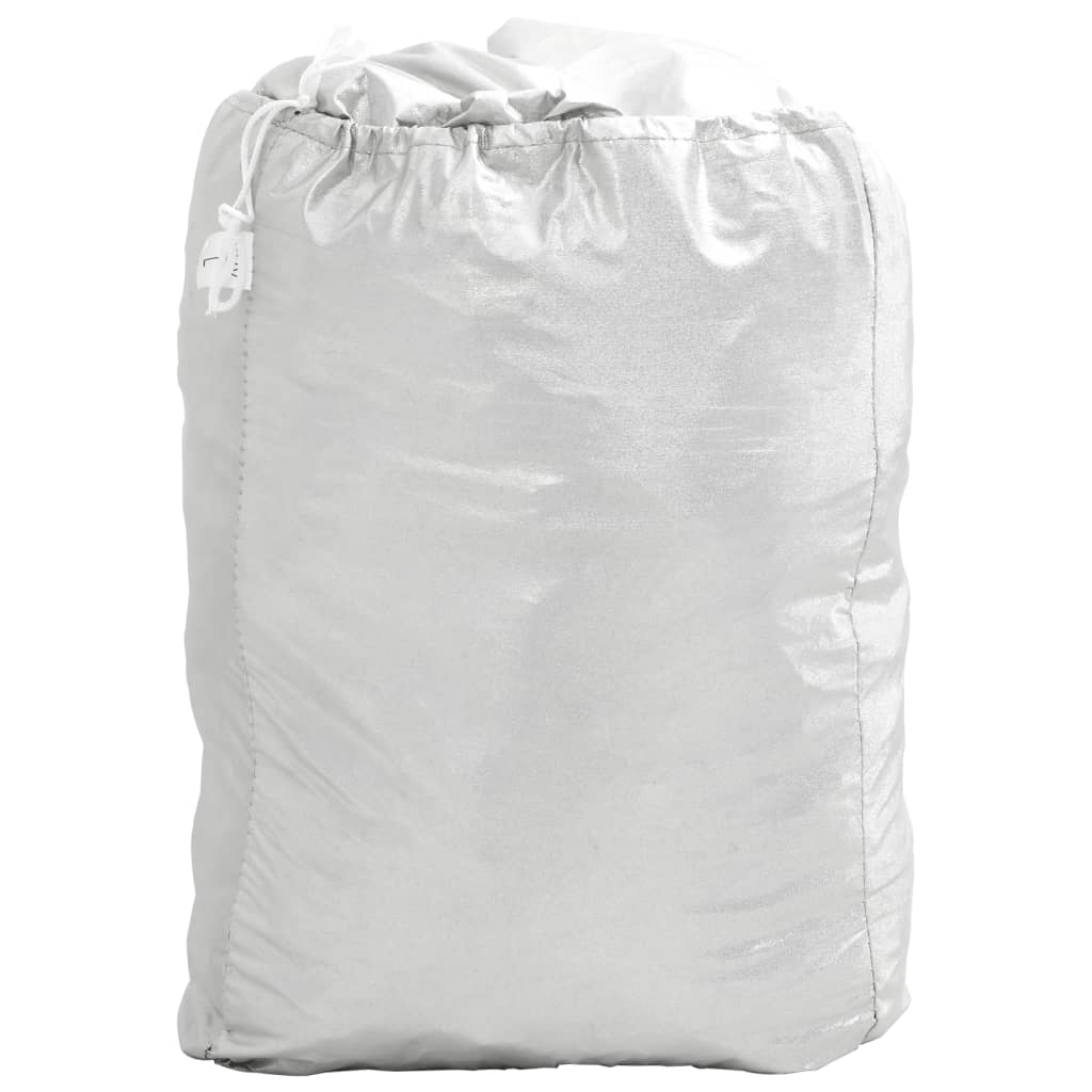 Car Cover for SUV with Buckle Straps Full Silver L PEVA