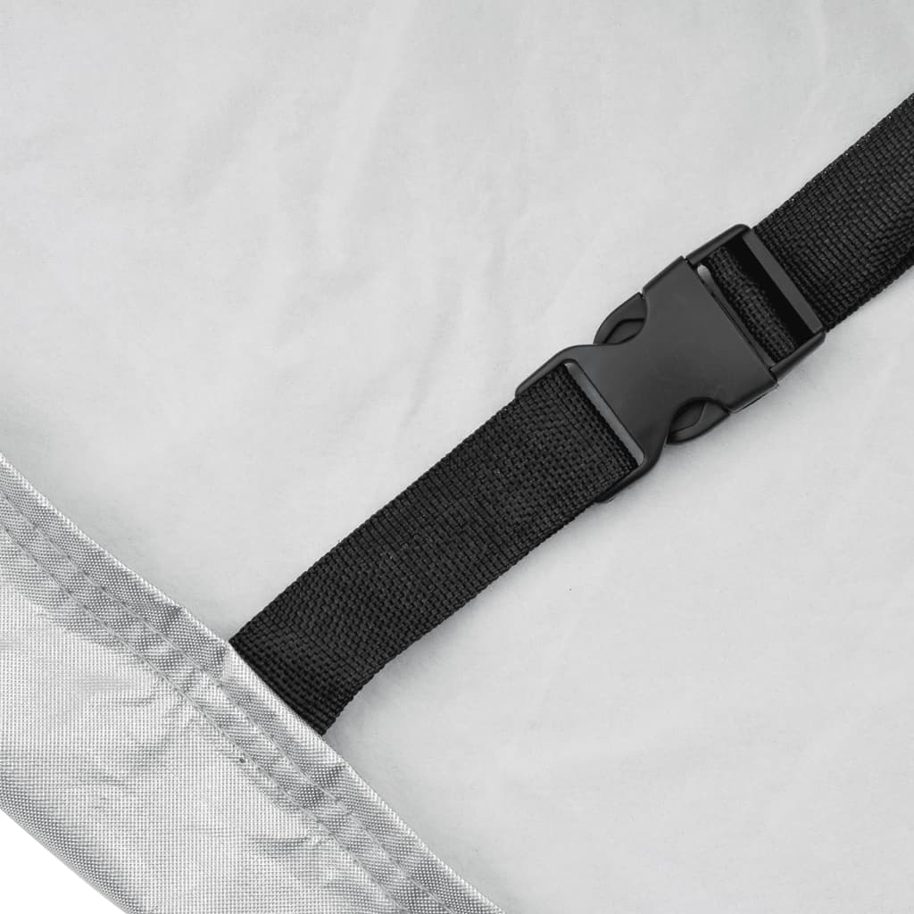 Car Cover for SUV with Buckle Straps Full Silver L PEVA