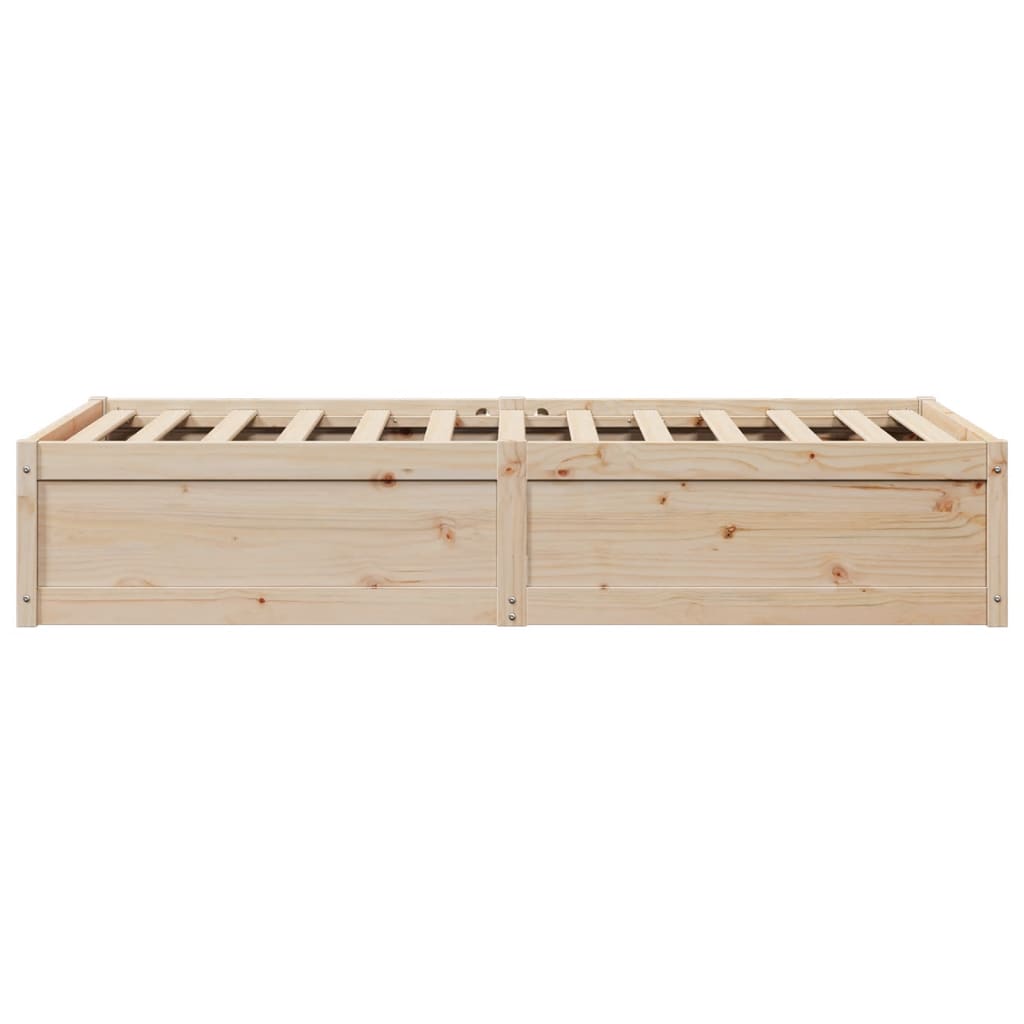 vidaXL Bed Frame without Mattress 90x200 cm Solid Wood Pine