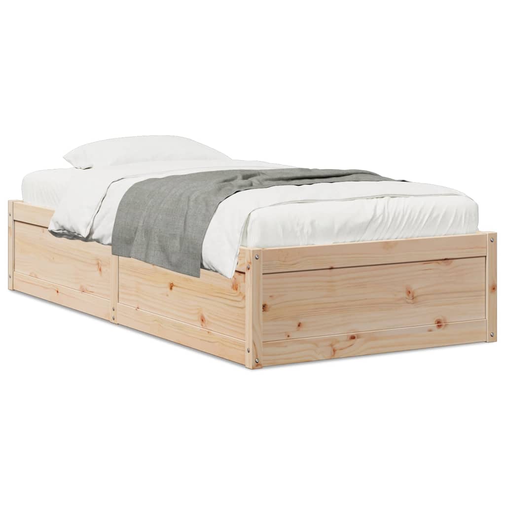 vidaXL Bed Frame without Mattress 90x200 cm Solid Wood Pine