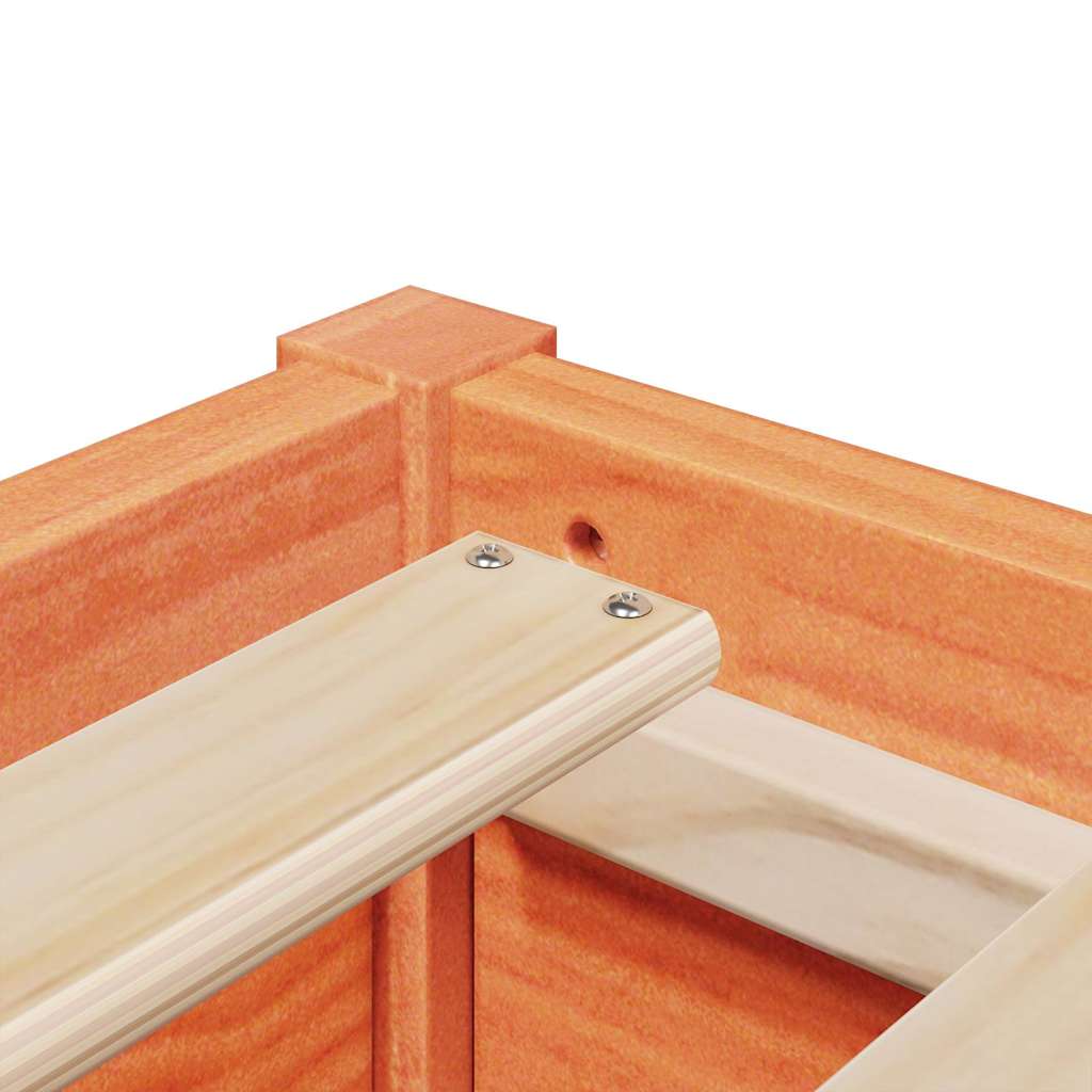 Bed Frame without Mattress Wax Brown 90x200 cm Solid Wood Pine