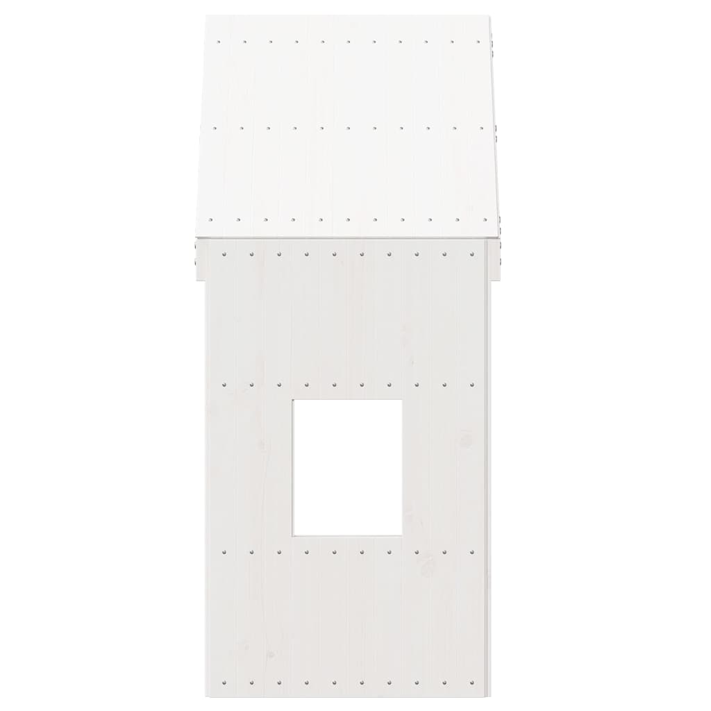 Kids' Bed Roof White 60x89x134.5 cm Solid Wood Pine