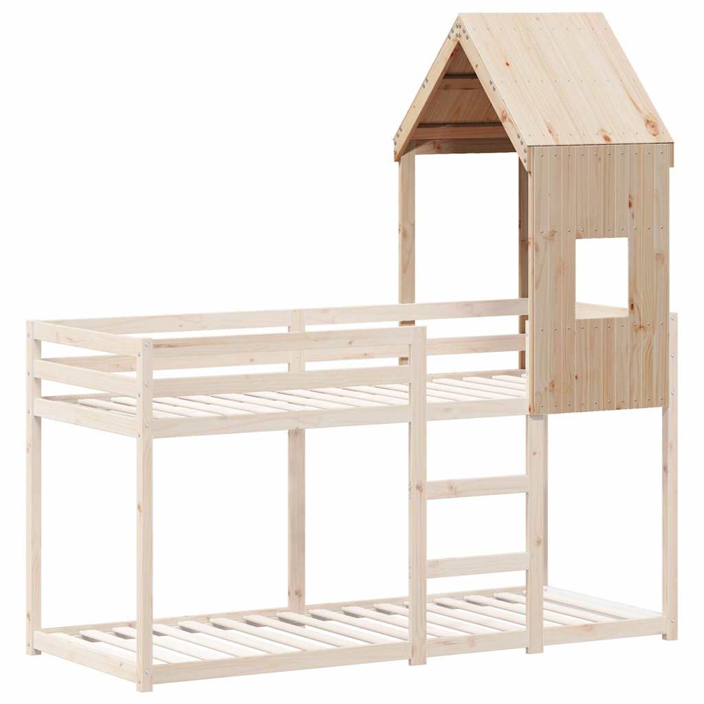 Kids' Bed Roof 60x99x139.5 cm Solid Wood Pine