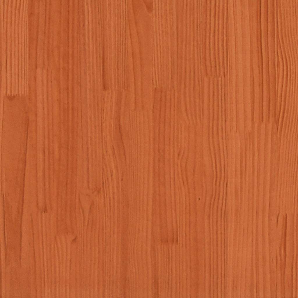 Kids' Bed Roof Wax Brown 60x99x139.5 cm Solid Wood Pine