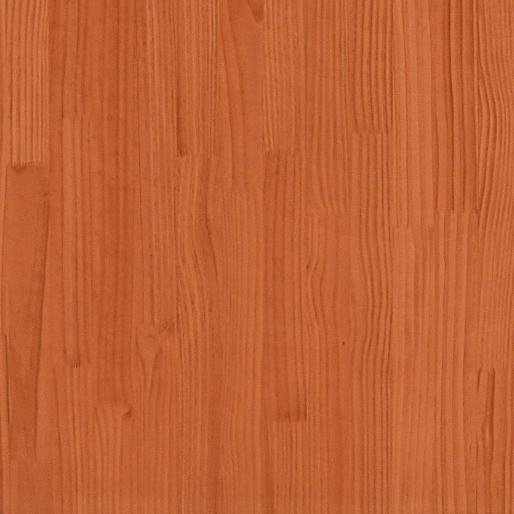 Kids' Bed Roof Wax Brown 213x95.5x144.5 cm Solid Wood Pine