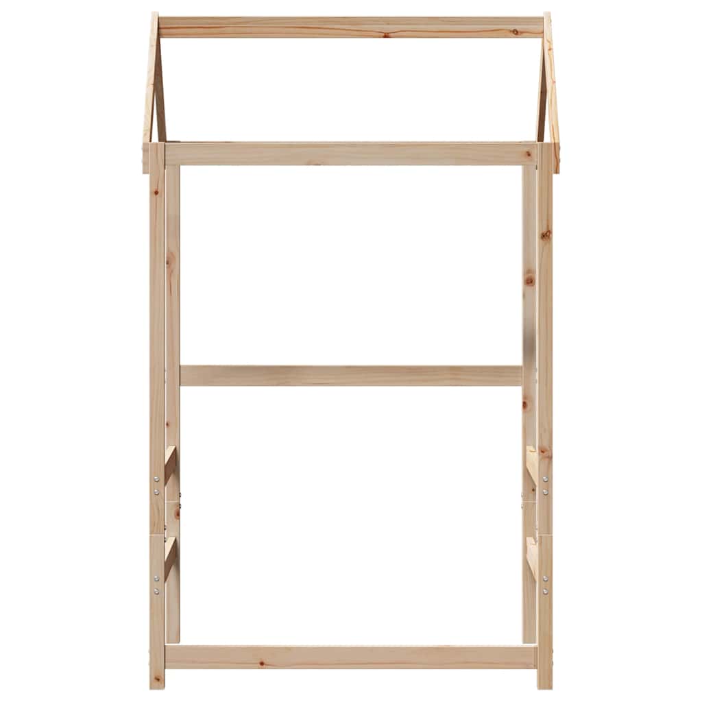 Kids' Bed Roof 98x70x176.5 cm Solid Wood Pine