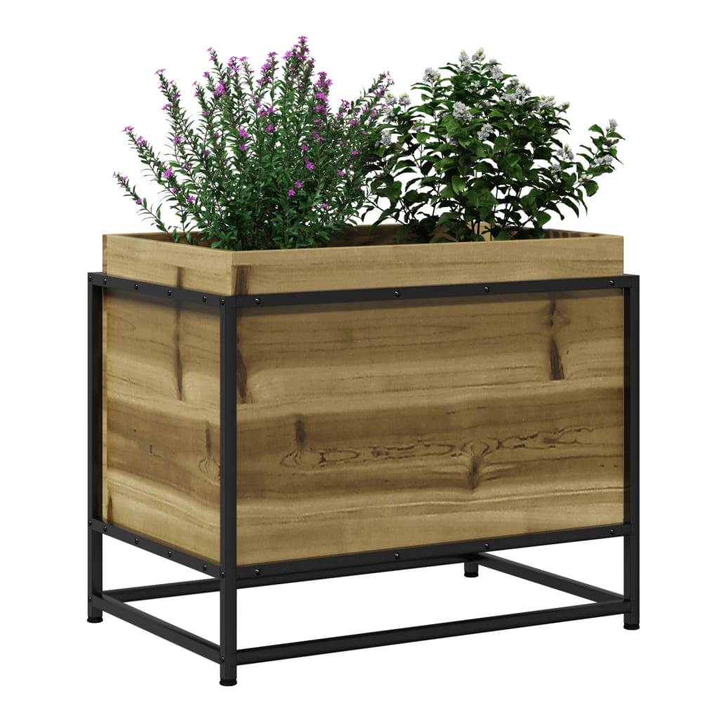 vidaXL Garden Planter 60x40x50 cm Impregnated Wood Pine