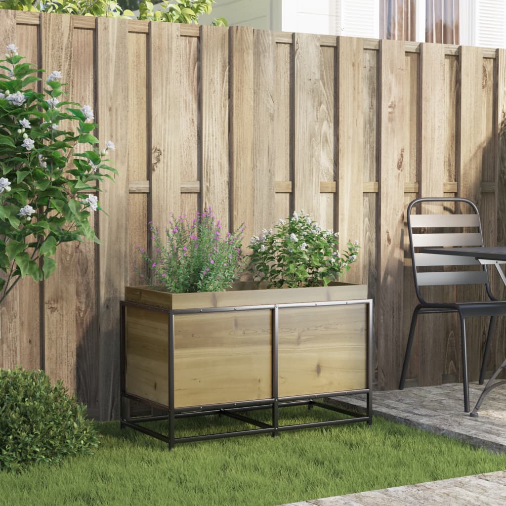 vidaXL Garden Planter 80x40x50 cm Impregnated Wood Pine