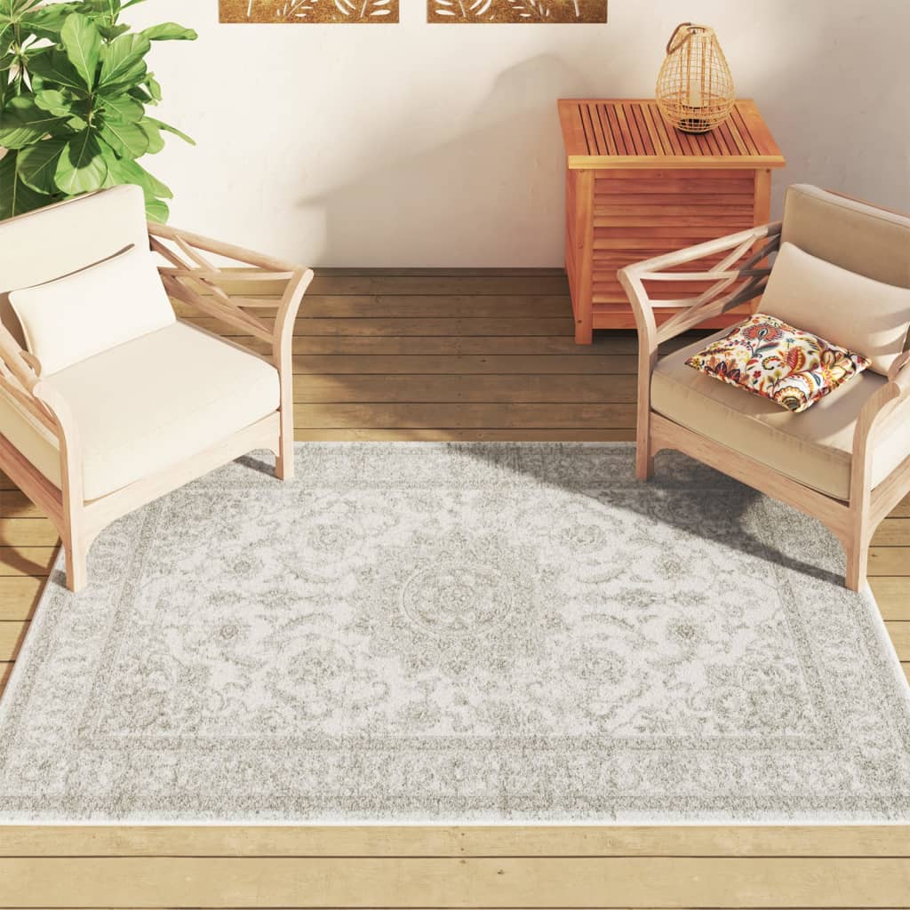 vidaXL Indoor & Outdoor Rug Short Pile Multicolour 120x180 cm Anti Slip