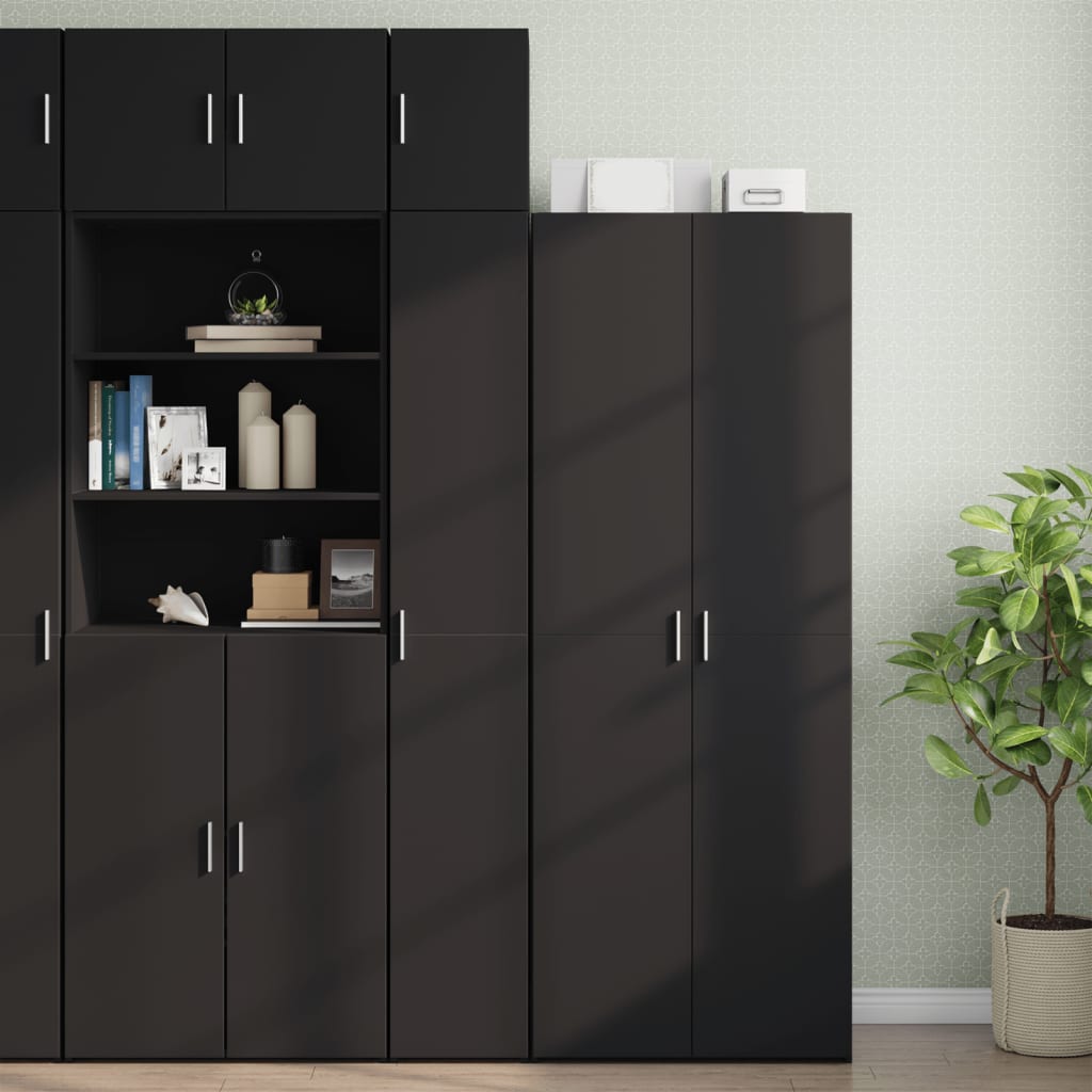 Wall Cabinet Black 30x42,5x40 cm Engineered Wood