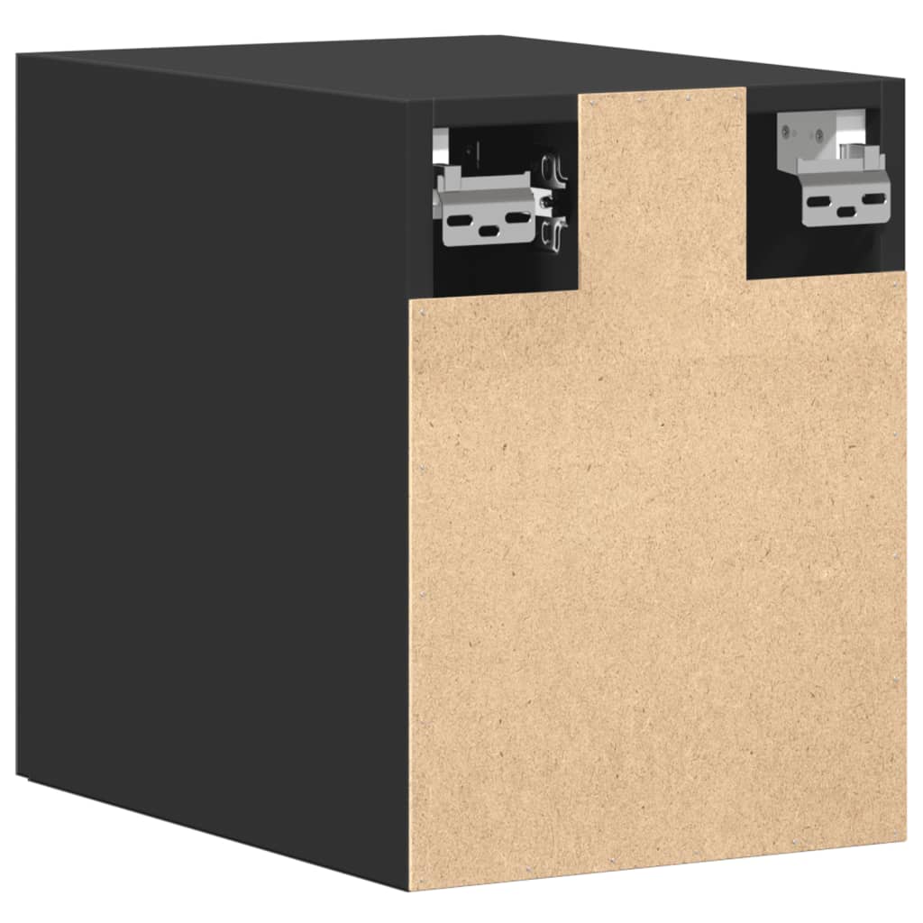 Wall Cabinet Black 30x42,5x40 cm Engineered Wood