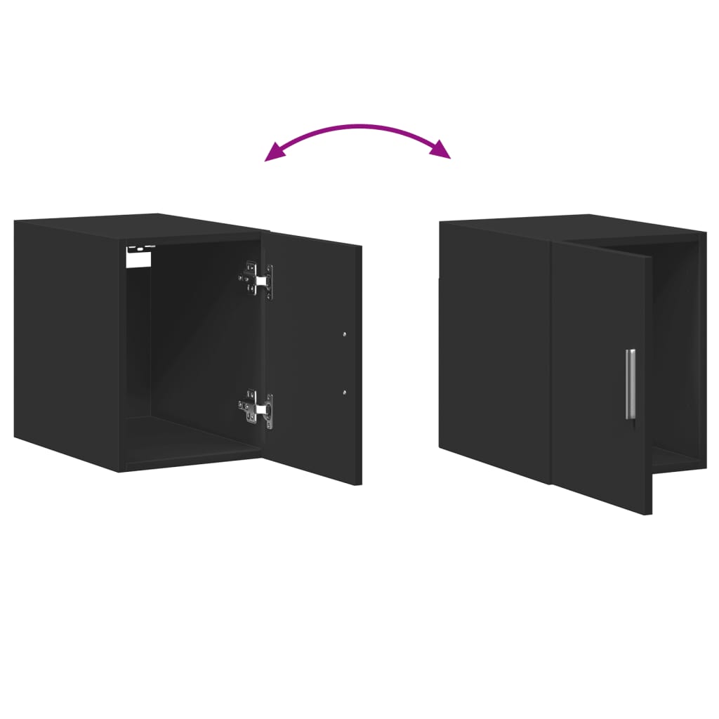 Wall Cabinet Black 30x42,5x40 cm Engineered Wood
