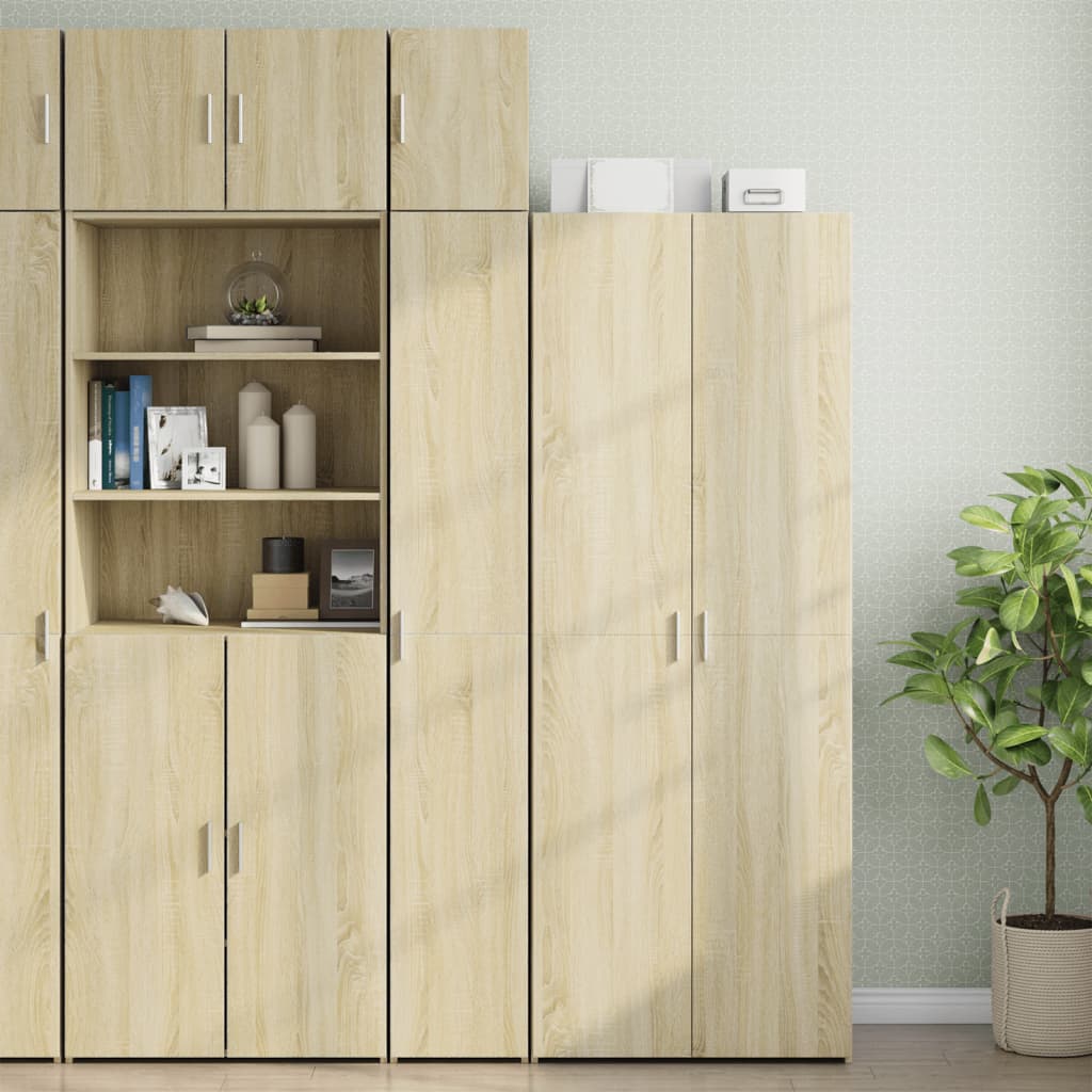 vidaXL Wall Cabinet Sonoma Oak 30x42.5x40 cm Engineered Wood