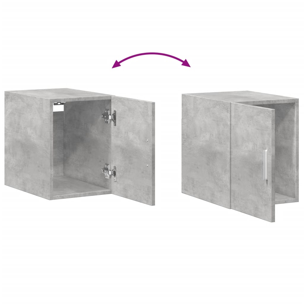 Wall Cabinet Concrete Grey 30x42.5x40 cm Engineered Wood
