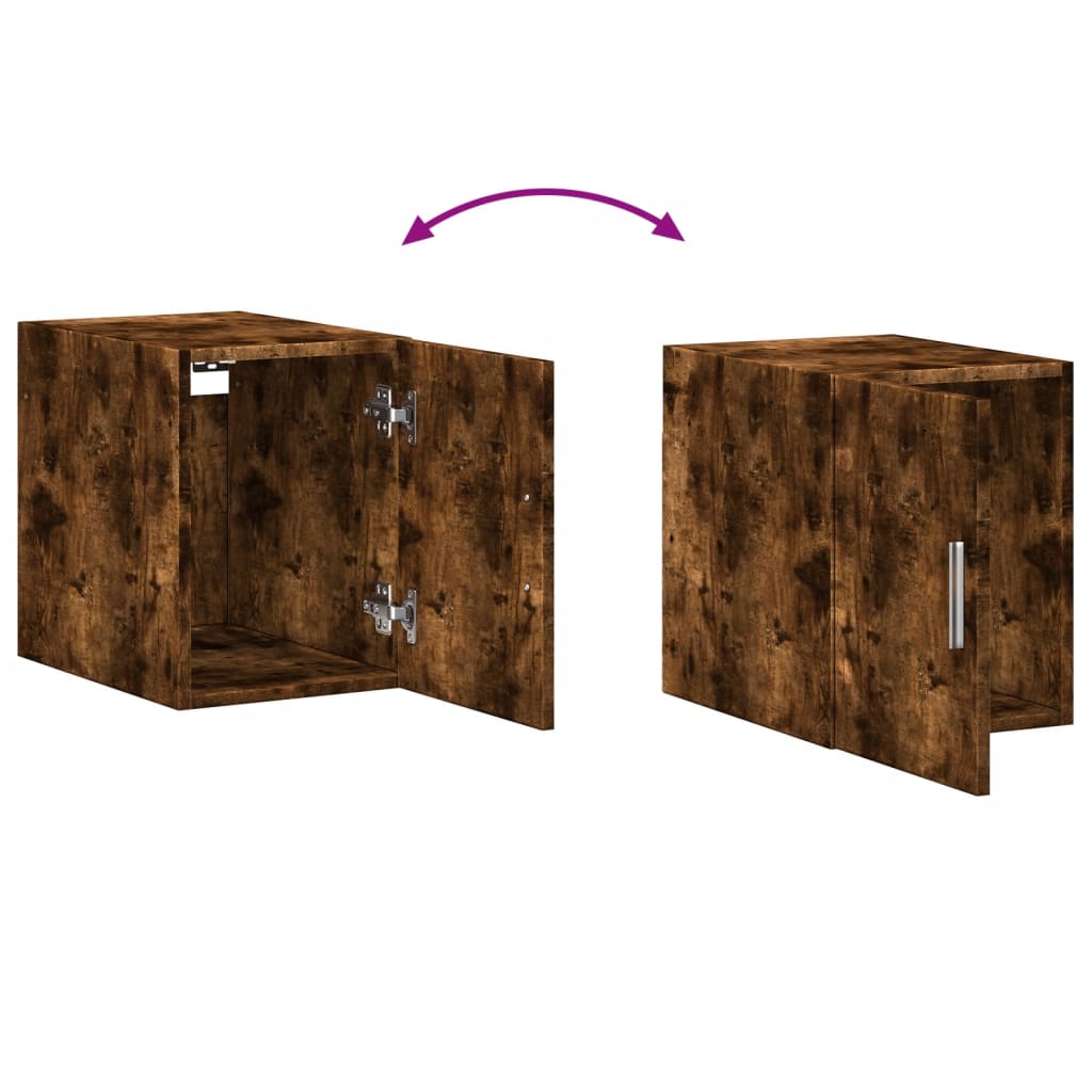Wall Cabinet Smoked Oak 30x42,5x40 cm Engineered Wood
