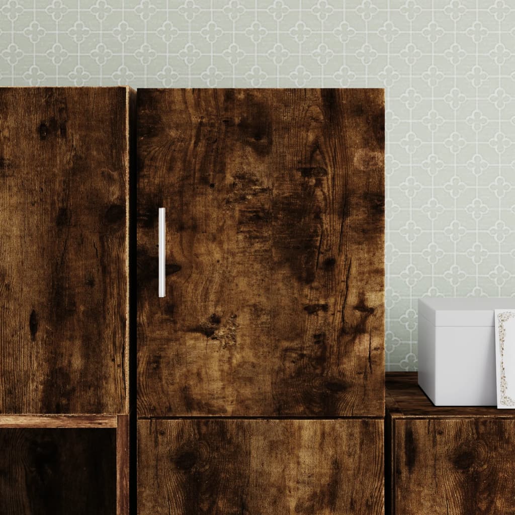 Wall Cabinet Smoked Oak 30x42,5x40 cm Engineered Wood