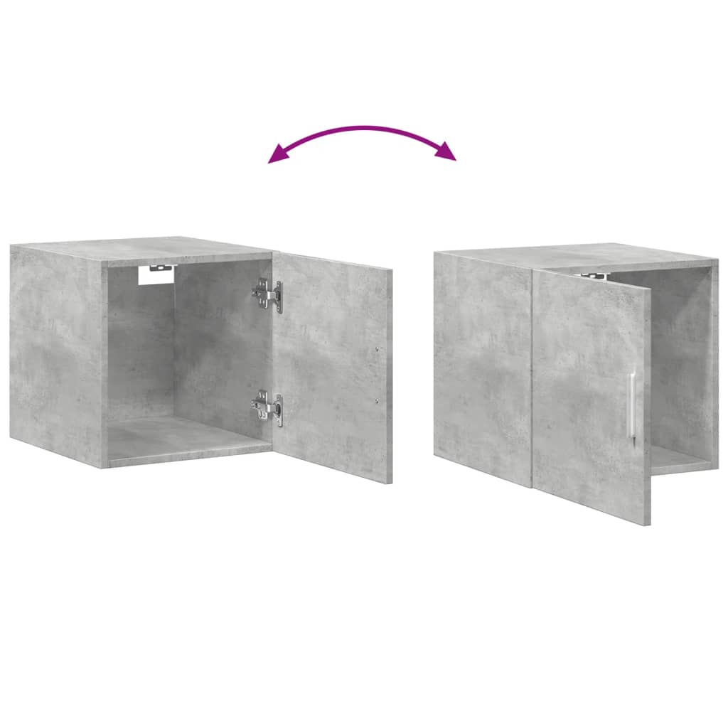 Wall Cabinet Concrete Grey 40x42.5x40 cm Engineered Wood