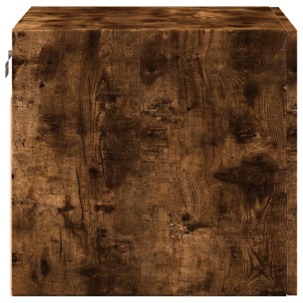 vidaXL Wall Cabinet Smoked Oak 45x42.5x40 cm Engineered Wood