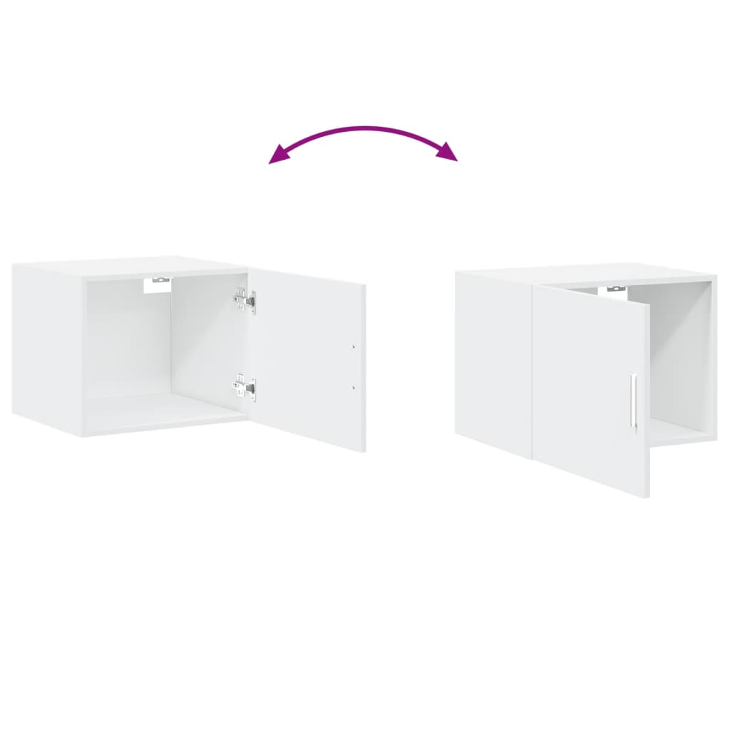 Wall Cabinet White 50x42,5x40 cm Engineered Wood