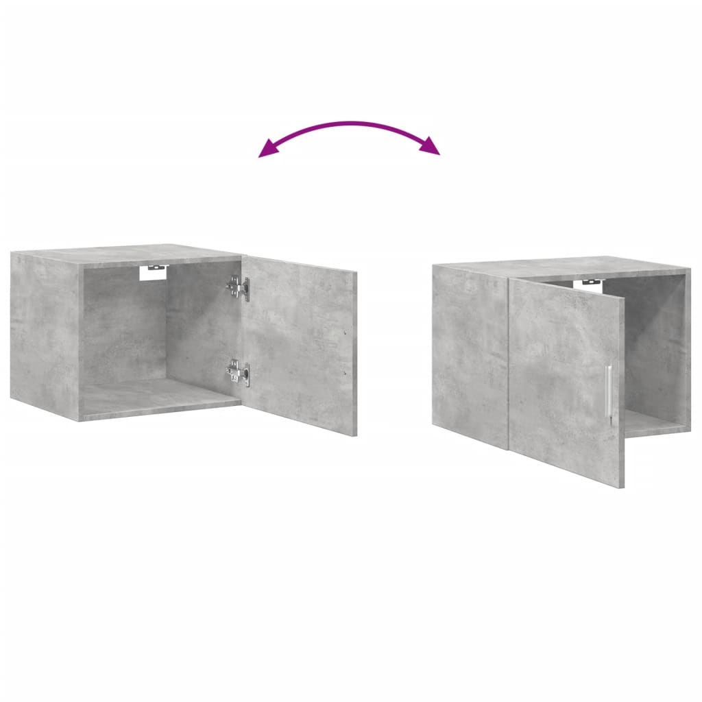 Wall Cabinet Concrete Grey 50x42,5x40 cm Engineered Wood