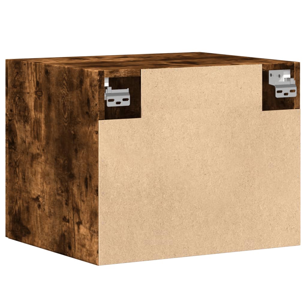 Wall Cabinet Smoked Oak 50x42,5x40 cm Engineered Wood