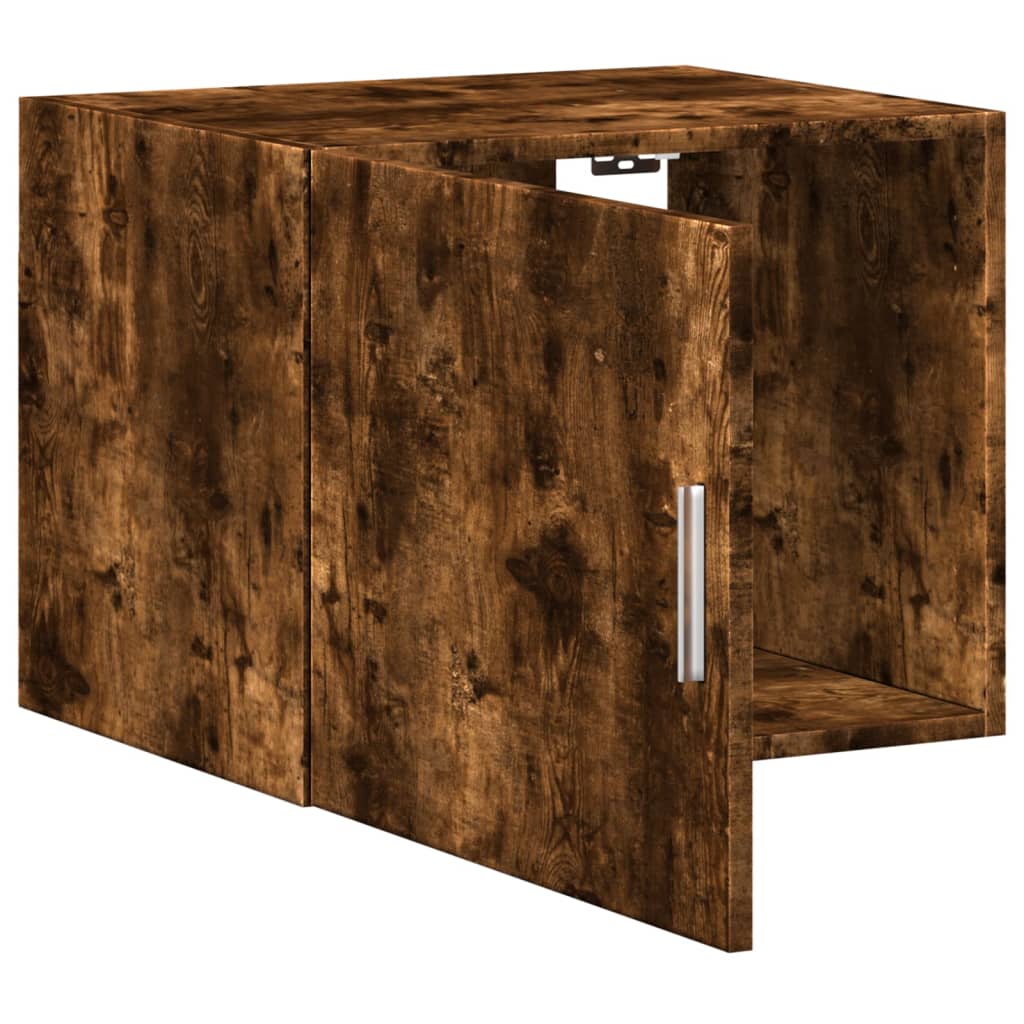 Wall Cabinet Smoked Oak 50x42,5x40 cm Engineered Wood