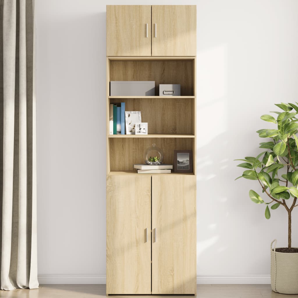 vidaXL Wall Cabinet Sonoma Oak 70x42.5x40 cm Engineered Wood