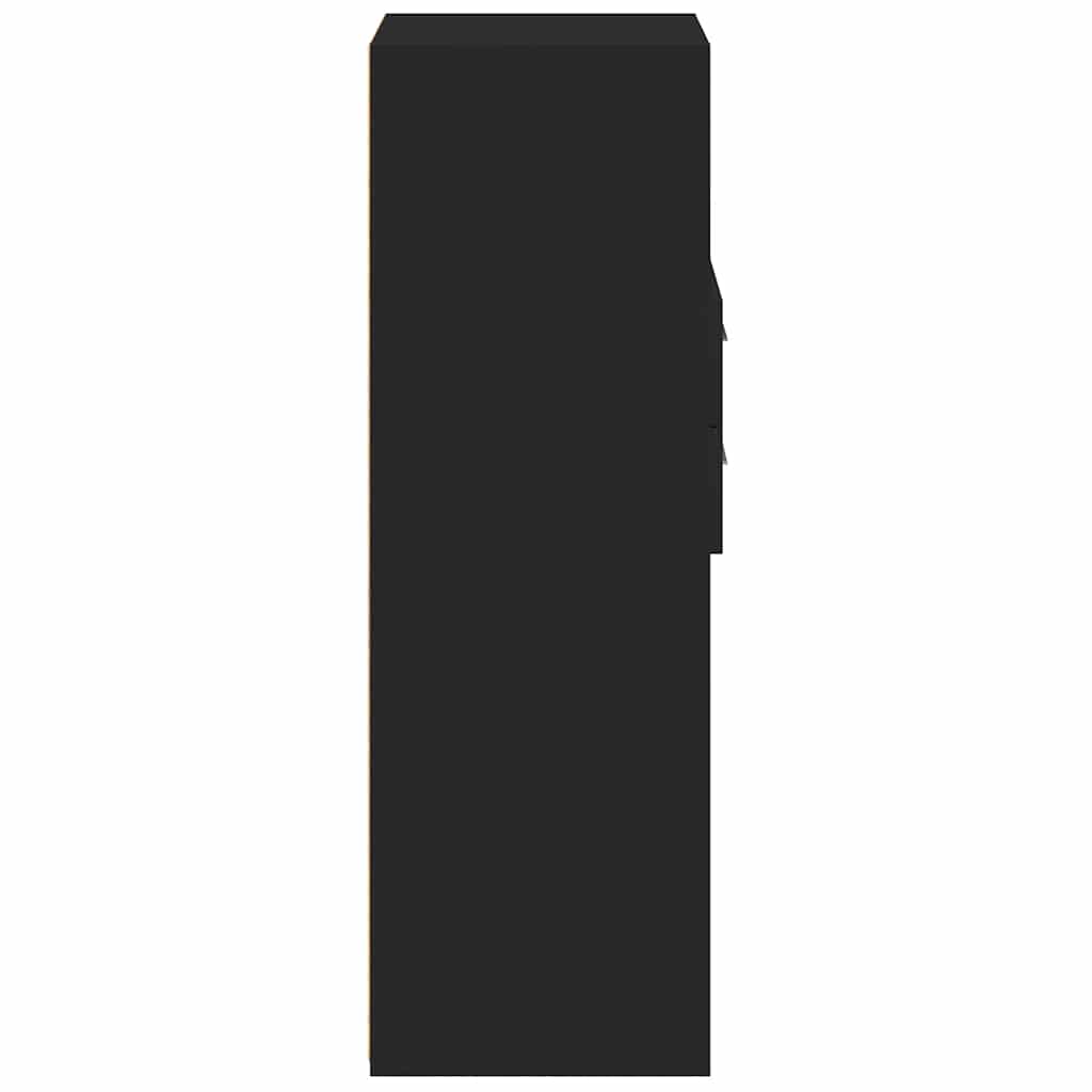 Highboard | Black | Engineered wood | Tall | Highboard | Rectangular