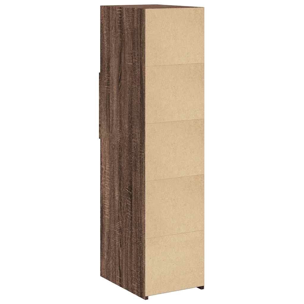 Highboard Brown Oak 30x42.5x124 cm Engineered Wood