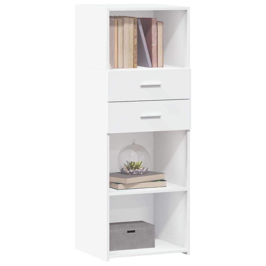 Highboard White 45x42.5x124 cm Engineered Wood