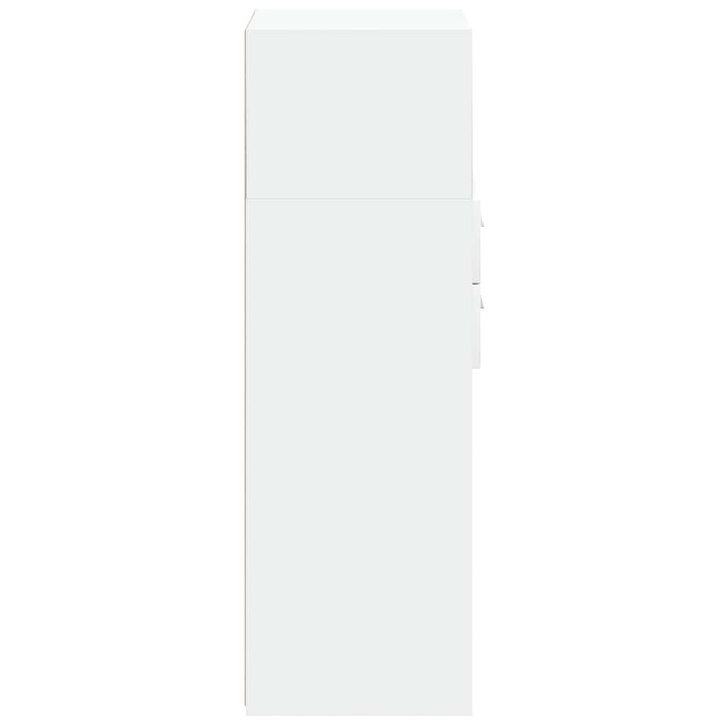 Highboard White 45x42.5x124 cm Engineered Wood