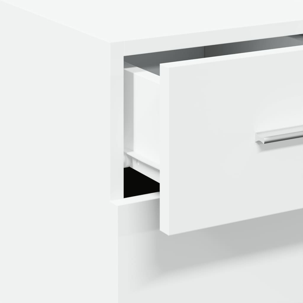 Sideboard White 30x42,5x93 cm Engineered Wood