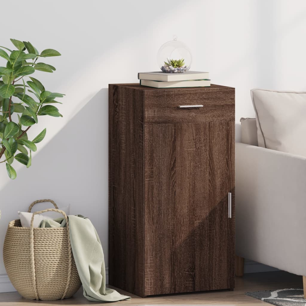 vidaXL Sideboard Brown Oak 45x42.5x93 cm Engineered Wood