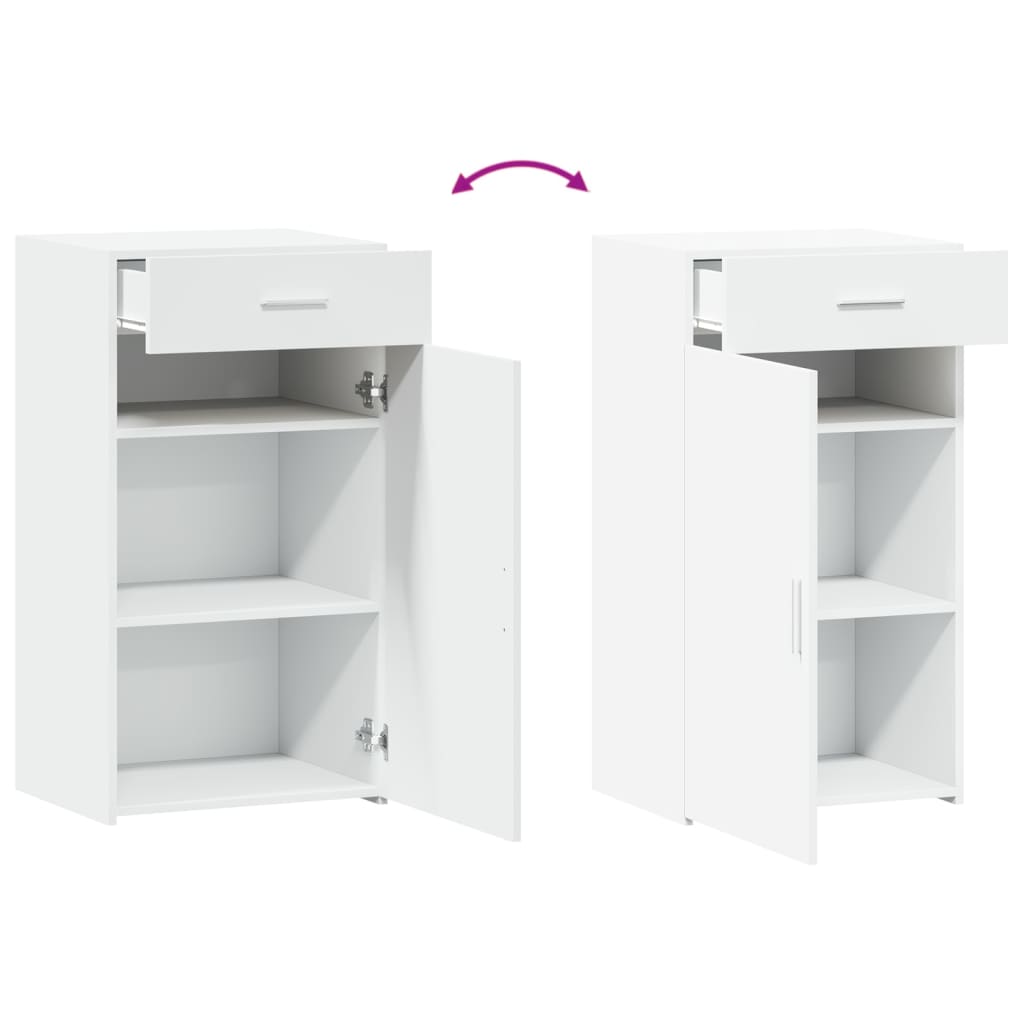 vidaXL Sideboard White 50x42.5x93 cm Engineered Wood