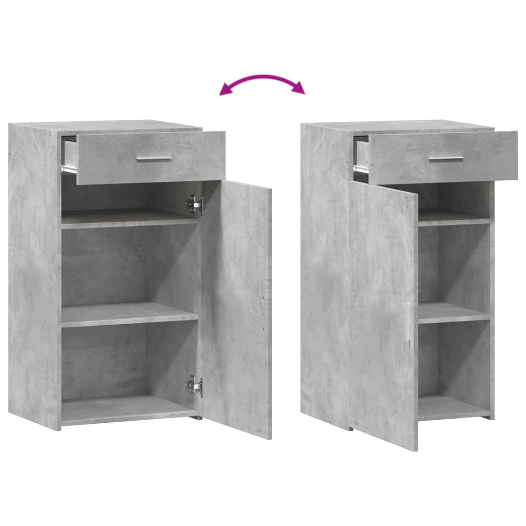 Sideboard Concrete Grey 50x42.5x93 cm Engineered Wood