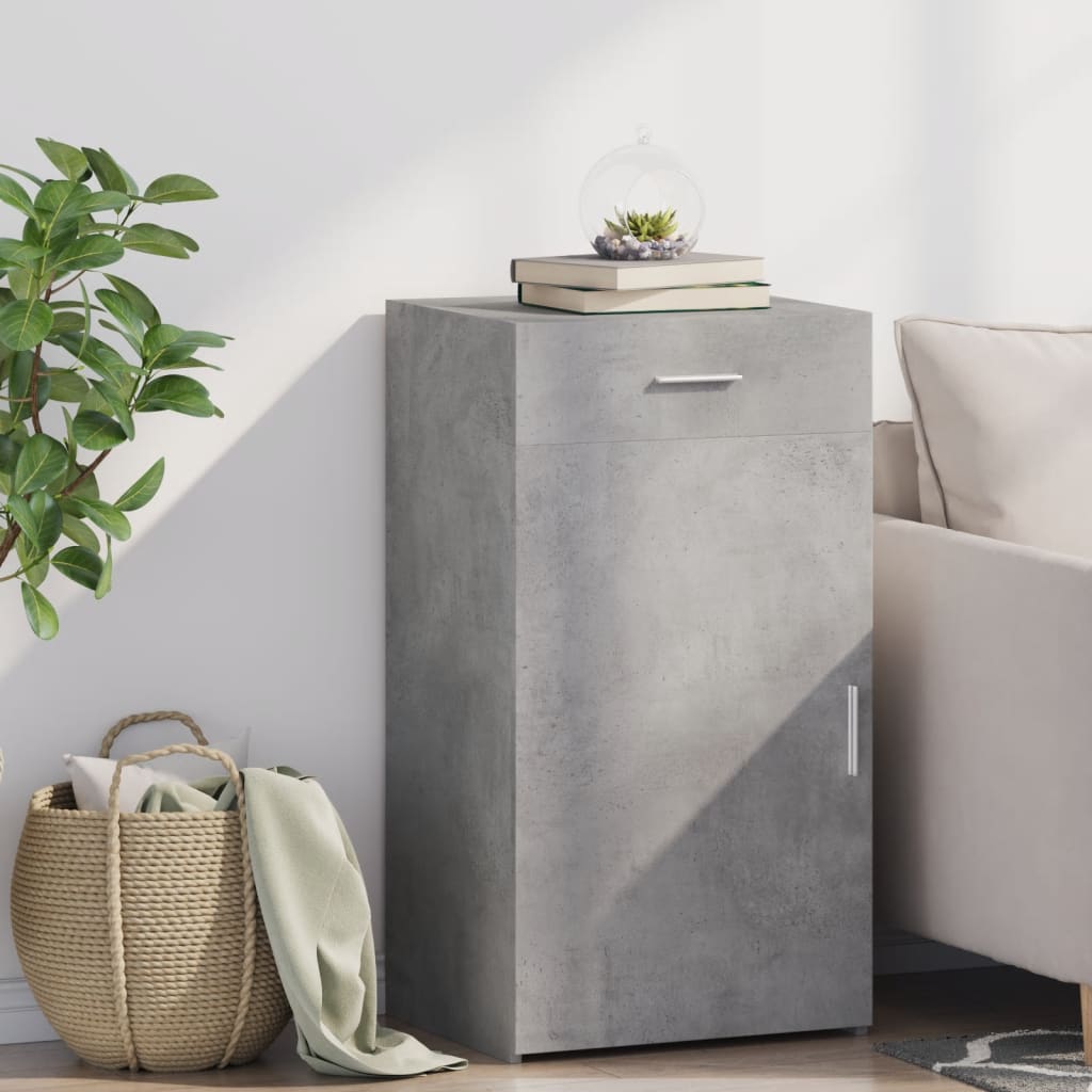 Sideboard Concrete Grey 50x42.5x93 cm Engineered Wood