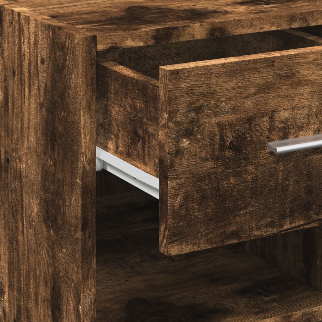 Sideboard Smoked Oak 50x42.5x93 cm Engineered Wood
