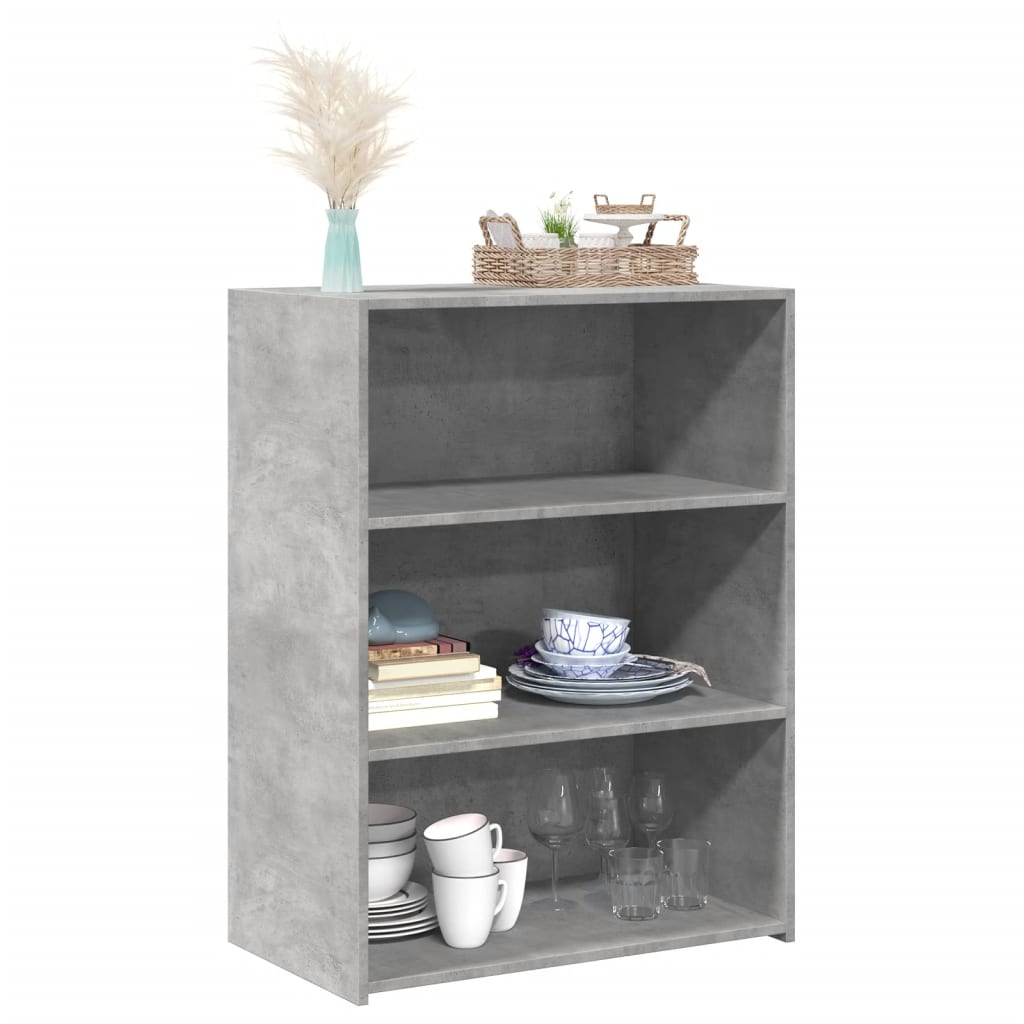 vidaXL Sideboard Concrete Grey 70x41x93 cm Engineered Wood