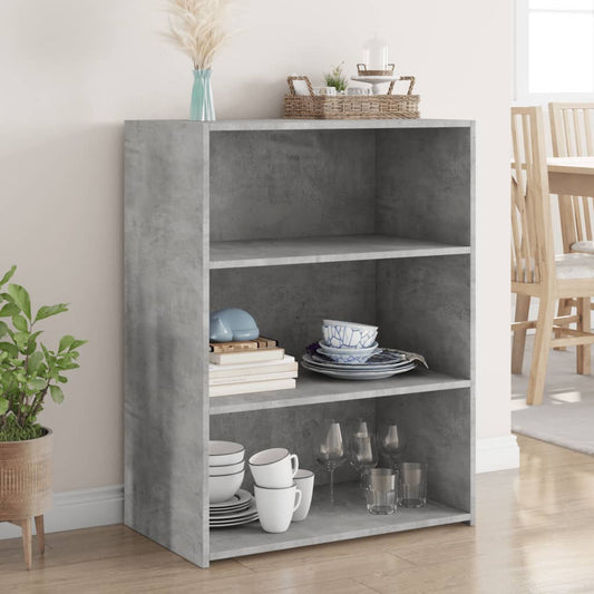 vidaXL Sideboard Concrete Grey 70x41x93 cm Engineered Wood